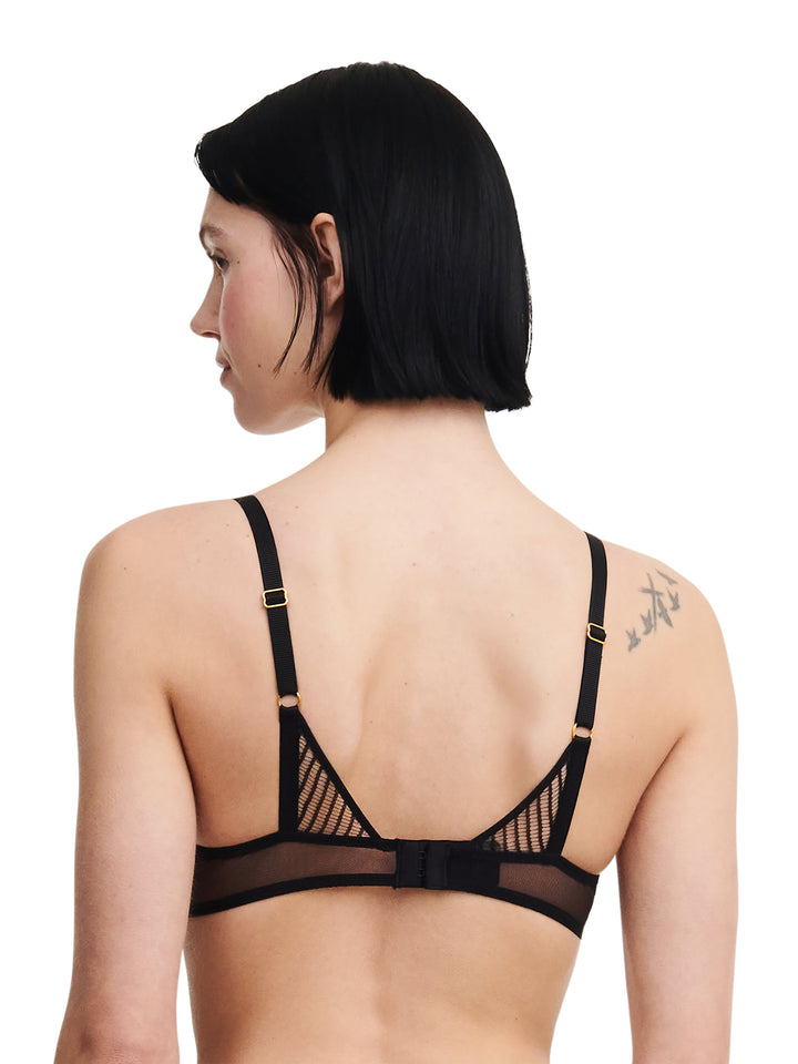 Chantelle X - Txture Half-Cup Bra Black Half Cup Bra Chantelle X 