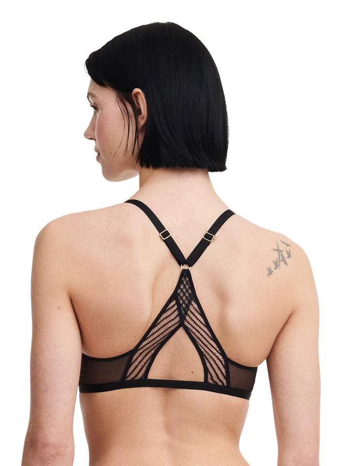 Chantelle X - Txture Wirefree Triangle Bra Black Triangle Bra Chantelle X 