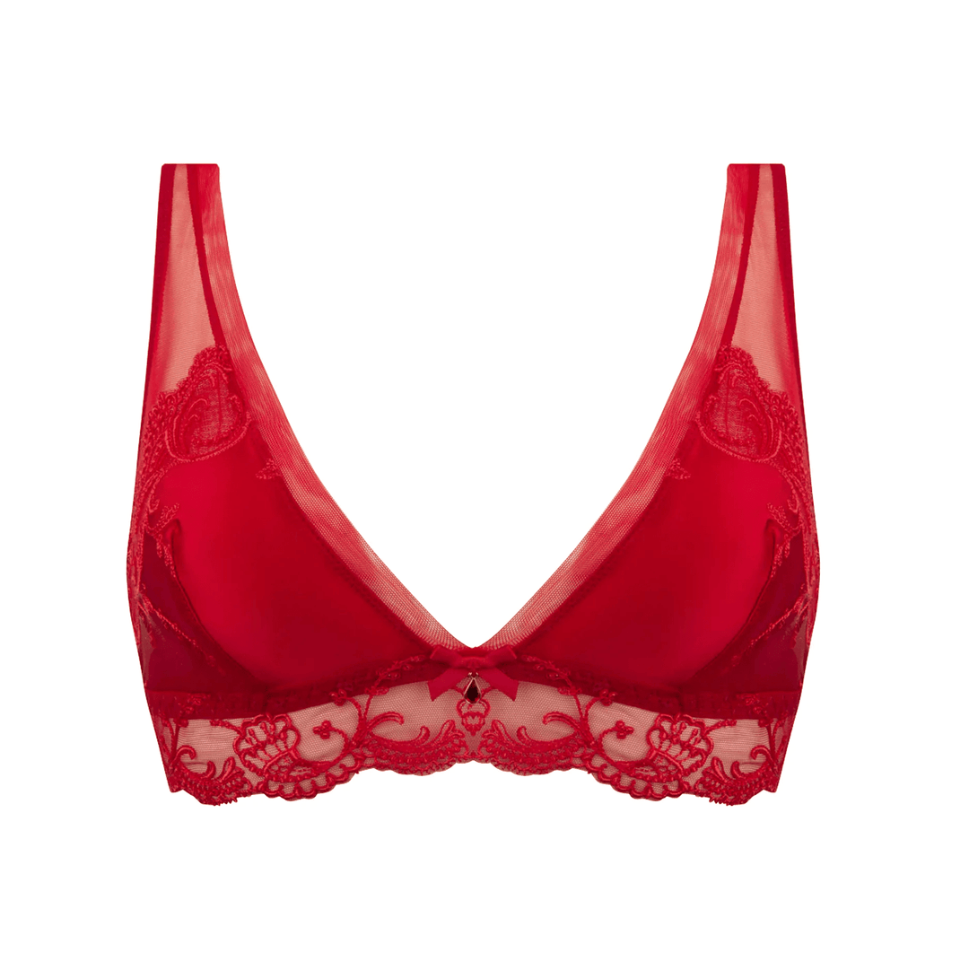 Lise Charmel - Splendeur Soie Non-Wired Triangle Bra Splendeur Rouge Triangle Bra Lise Charmel 